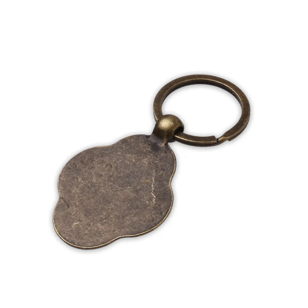 Antique Brass Flat Ring Key Ring Key Chain Key Holder for Round Unique Design Piece for Round Shape Hanging Use