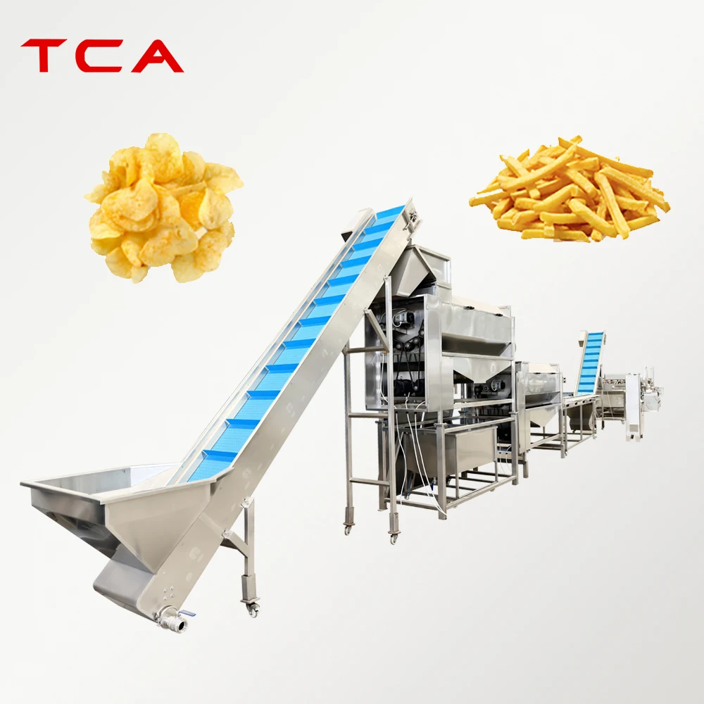 Fully Automatic Frozen French Fries Production Line And Semi Automatic French Fries Machine