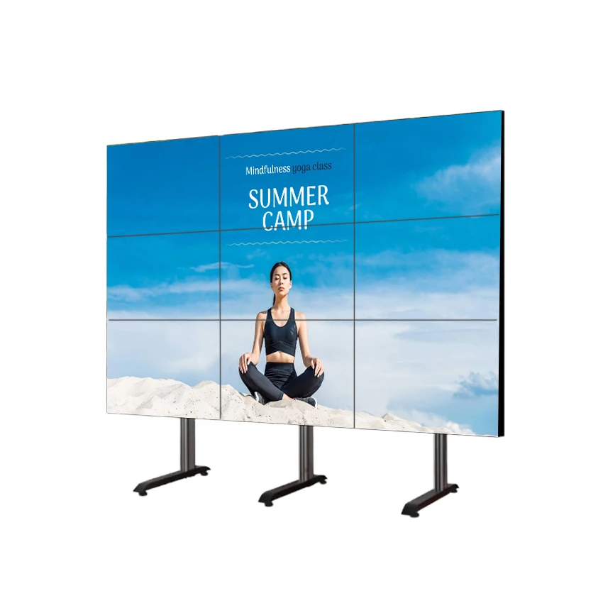 New High Quality 55 Inch 3x3 Video Wall Indoor Advertising Screen Infrared Touch Screen Video Wall Lcd Digital Signage
