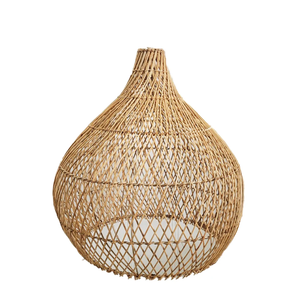 Rattan & bamboo Lamp Cover & Shades Brown Handicraft Lantern wholesale price Low MOQ Hot Selling