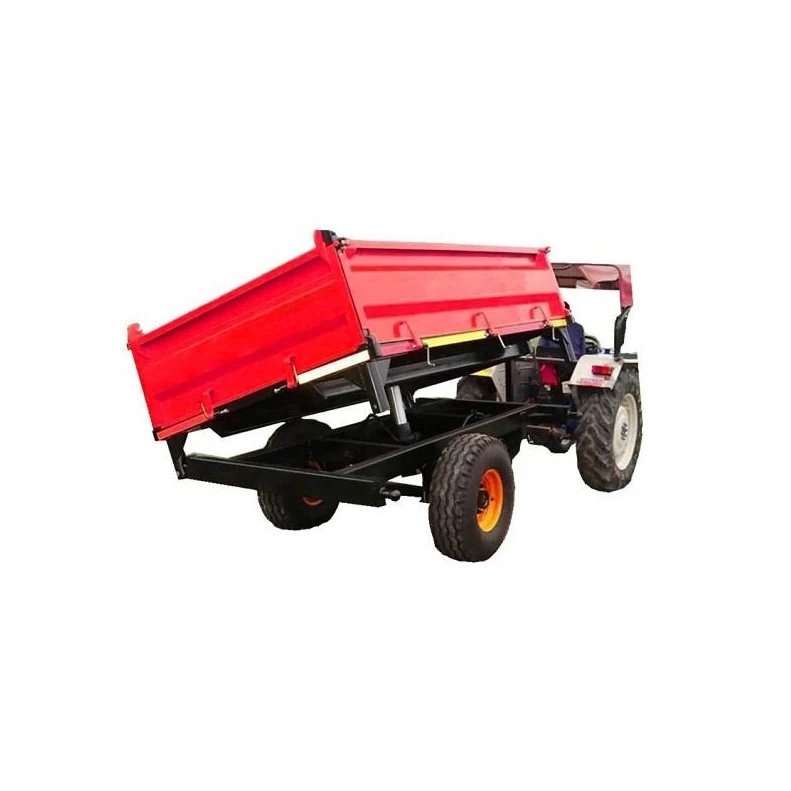 Buy Top Quality 4 Wheel 3-10 Ton Agriculture Farm Trailer 2 Wheel hydraulic dump tractor trailer