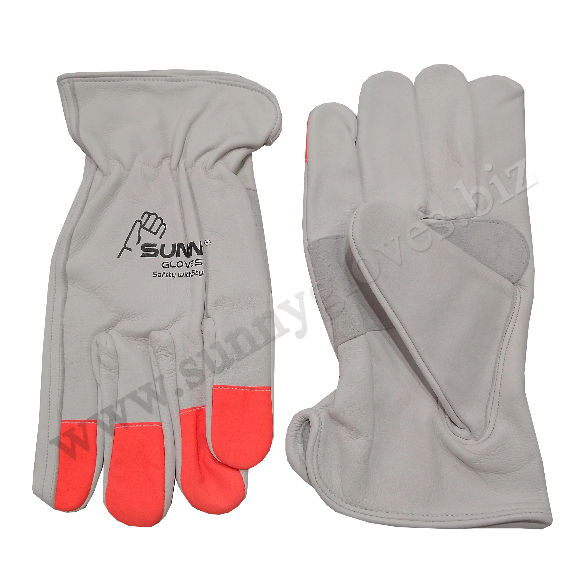 Heavy Duty Durable Cowhide Leather Gloves From Pakistan Work Gloves Driver Gloves For Truck Driving Warehouse Gardening