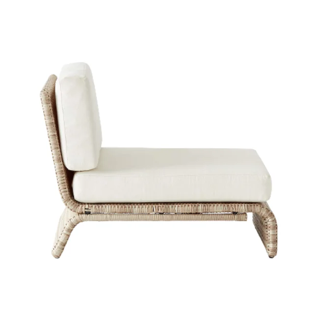 Hot Sale Premium Quality Livingroom Furniture Modern Style Best Foss Woven  Armless Chair With Cushion from Indonesia