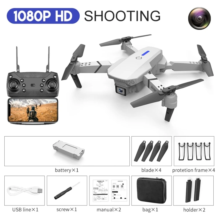 High Quality LS-E525 Mini Foldable RC Quad Copter Drone Remote Control Aircraft With 1080P Single Camera