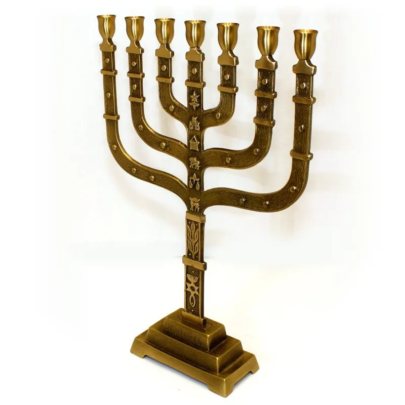 Эксклюзивный дизайнерский держатель для подсвечников Menorah украшения в различных размерах по металлу доступный оптовым ценам