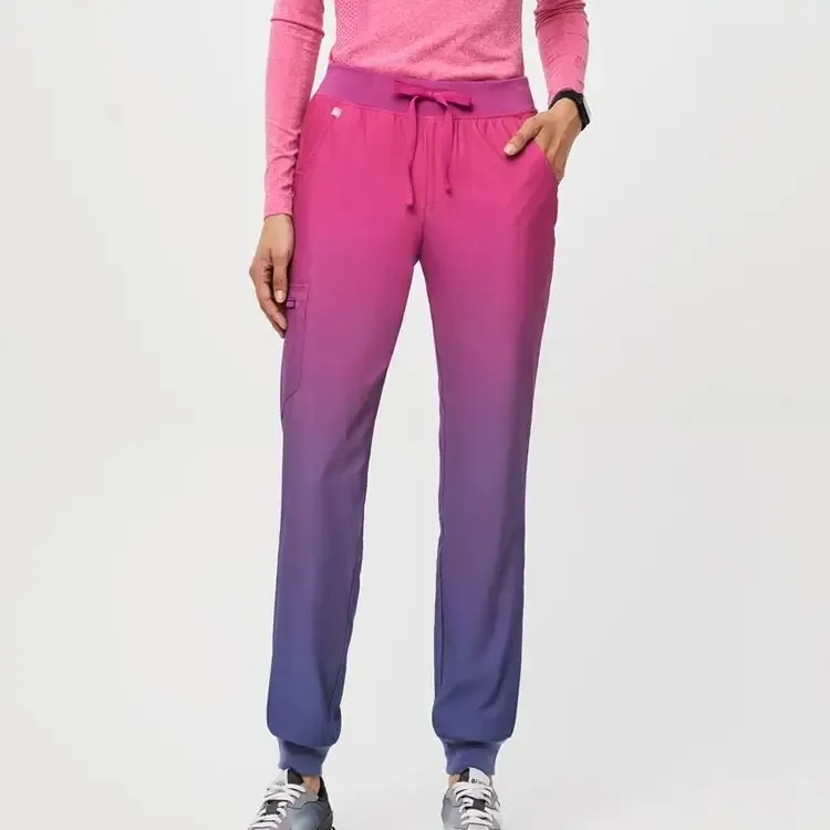 VITSUM North America  New Product V-neck One-Pocket Scrub Top single chest pocket Jogger Scrub Pants With OEM service