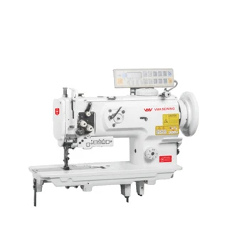 VMA heavy duty compound feed computerized vertical hook single needle portable walking foot sewing machine