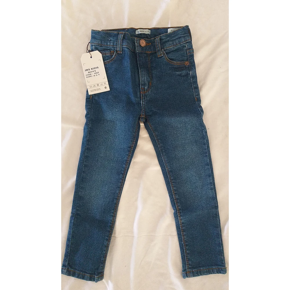 Factory Direct Sales 2024 Autumn and Winter Collection Cool Denim Jeans for Boys 3-8 Years Old Newest Clothing for Children