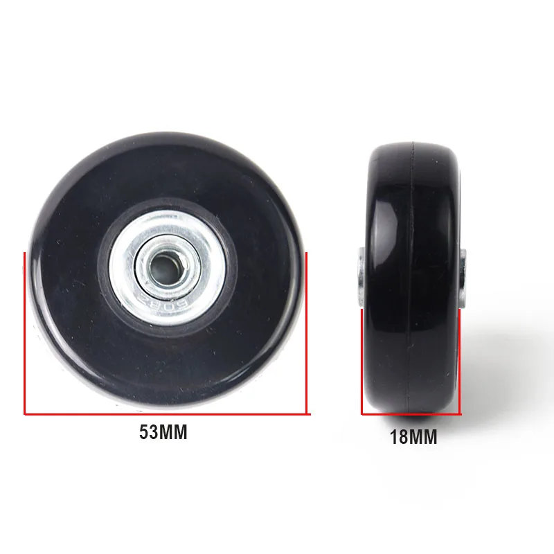 travel trolley bag wheel repair trolley ruote zaino ruote in plastic ruote di ricambio per trolley kids scooter 3 wheel pu