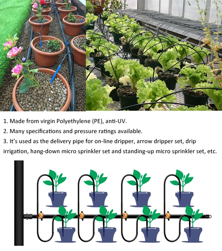 4/7mm Watering PVC Hose 1/4' Irrigation Tube Garden Greenhouse Plant Flower Sprinkler Micro Pipe