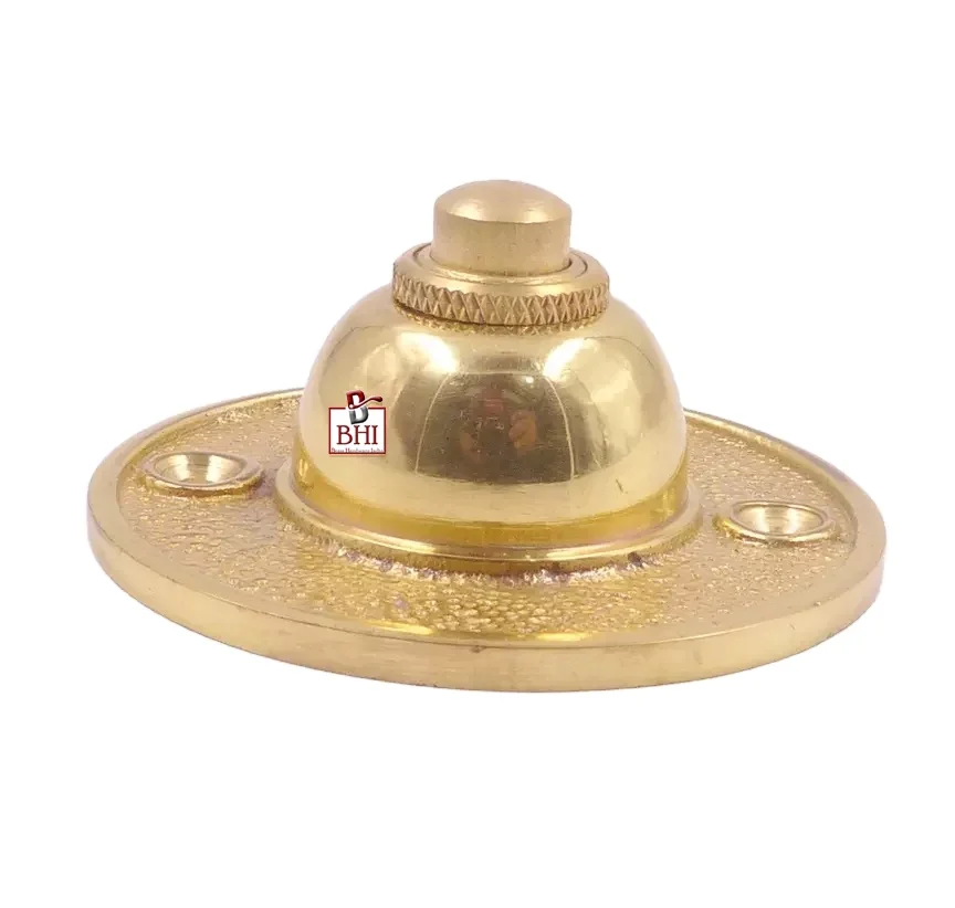 Solid Brass Antique Vintage Doorbell Push Button Modern Design Wired Push Button Indoor Outdoor Use Decorative Brass Bell Door