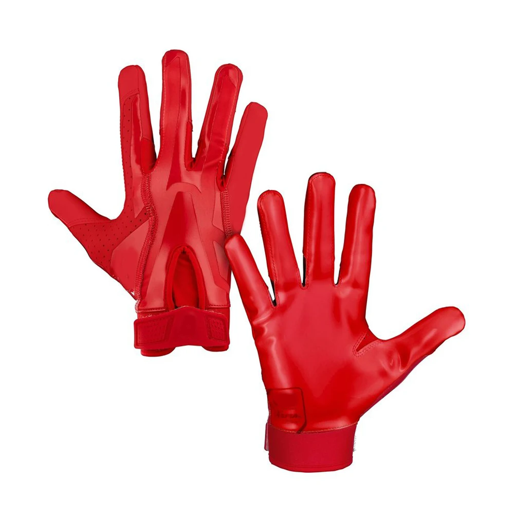 Youth football gloves red american football gloves team order
