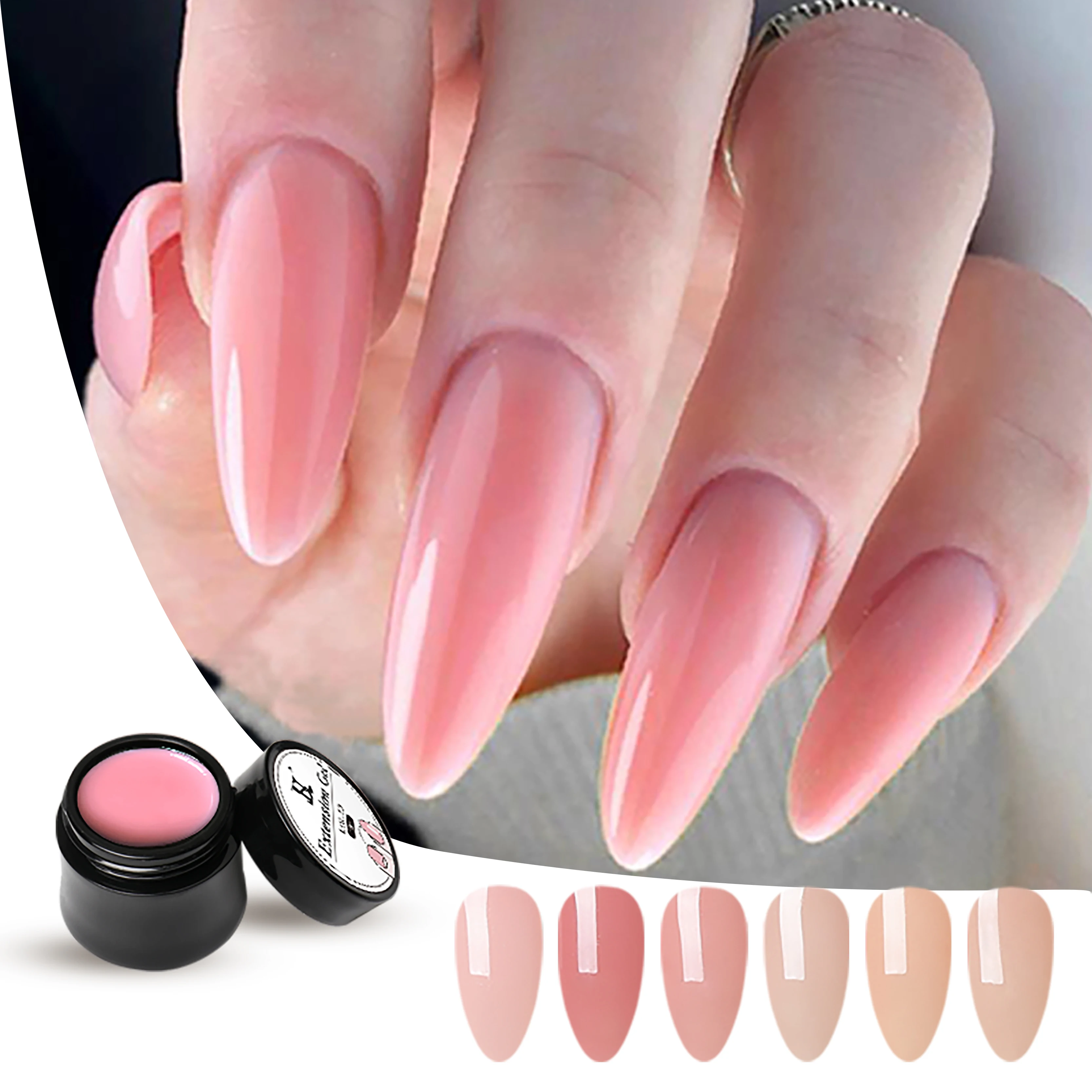 HS частная марка наращивание ногтей гель 20 видов цветов Nail Art Профессиональный жесткий гель конструирующий гель
