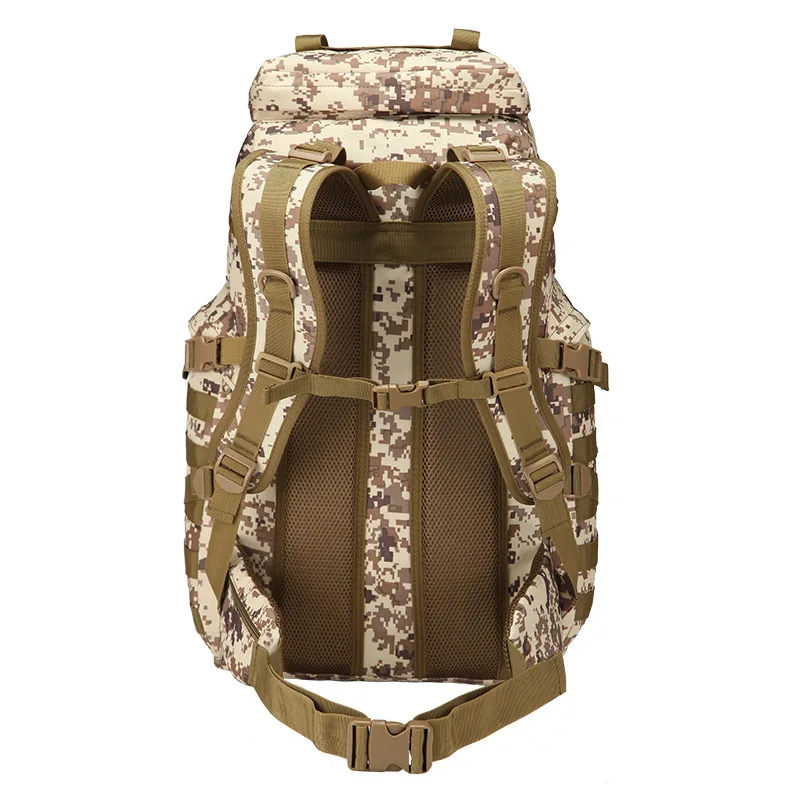AYPPRO 50L Unisex Tactical Backpack Waterproof Zipper Trekking Fishing Hunting Camping Outdoor Molle Featuring Polyester Mesh