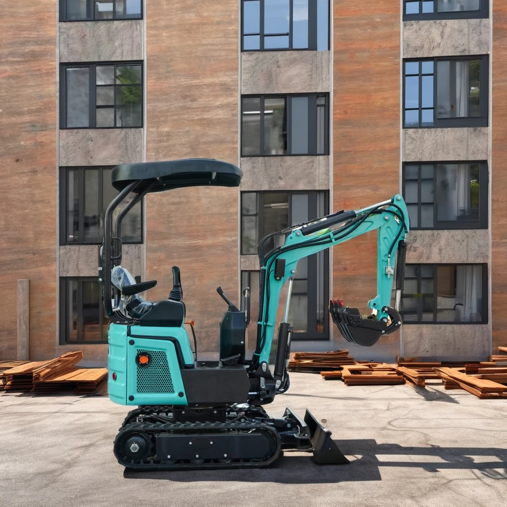 Rhinoceros long battery lift new energy excavator 1200kg electric digger low noise electric bagger XN12EV supply used