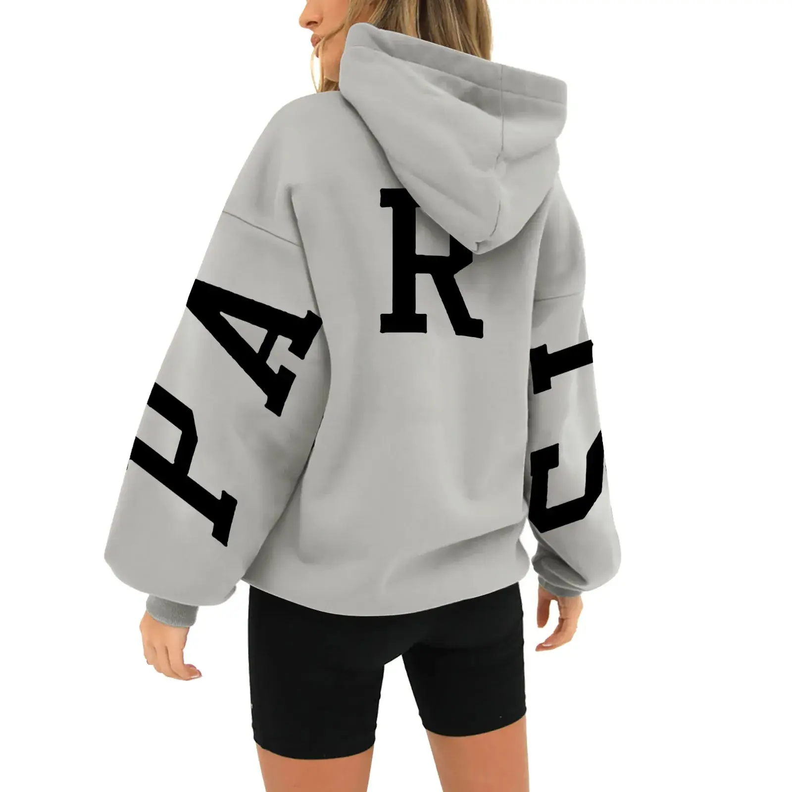 Sweater Big logo Letter Fashion Printed Thickened Long-Sleeved Loose Oversize Hoodies Sweatshirt For Women