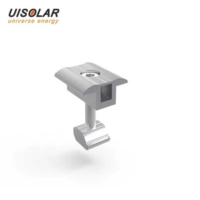 UISOLAR Aluminum Solar Panel Mid Clamp Kit U Shaped Clamp 30mm 35mm 40mm 45mm Solar Roof Ground Mid Clamps