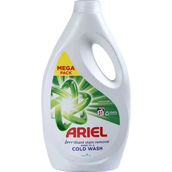 Ariel Ariel Original Liquid review | Bio 51 washes 18p per wash Washing powder and laundry detergent