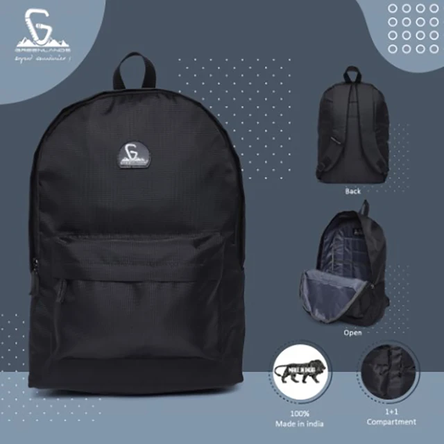 Wholesale Custom Multifunctional 27 Lt School Bag Books Carry Backpack for boys and girls Water Resistant Double Zipper Backpack