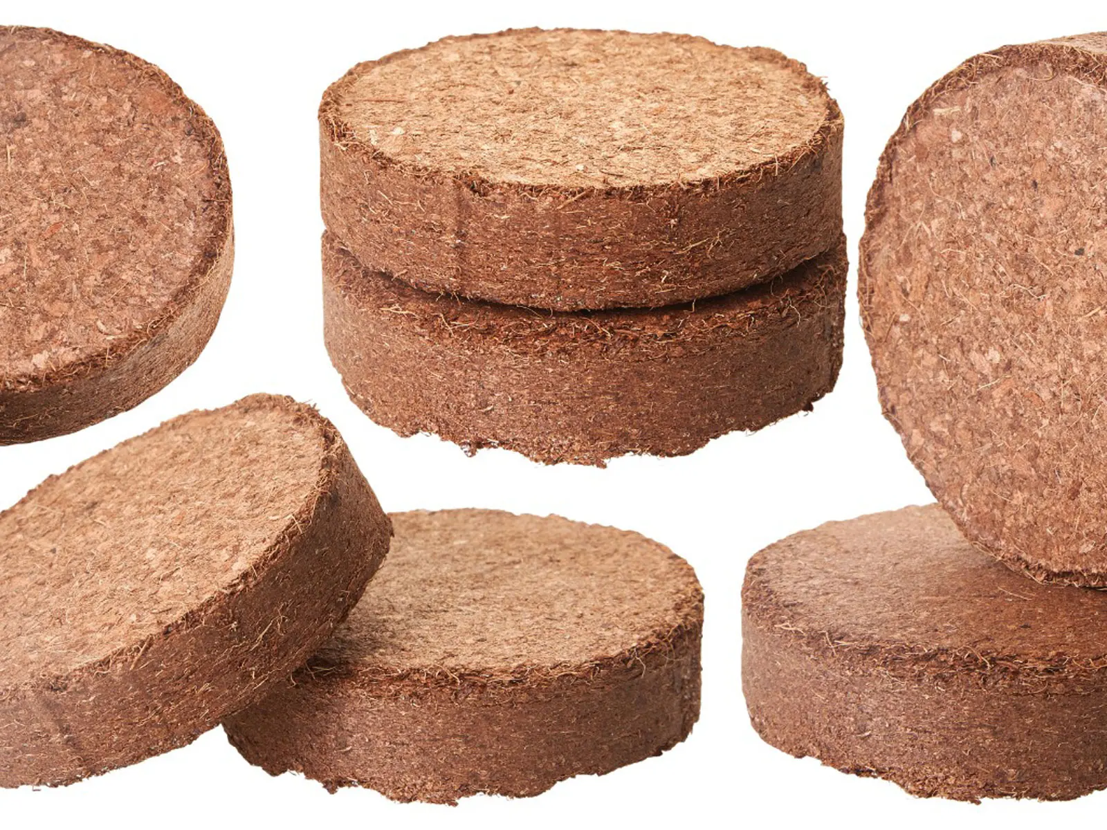 Pellet coir pith For Gardening at Cheap Rate both low EC and High EC ecofriendly biodegradable coir pith fresh coir pith pellet
