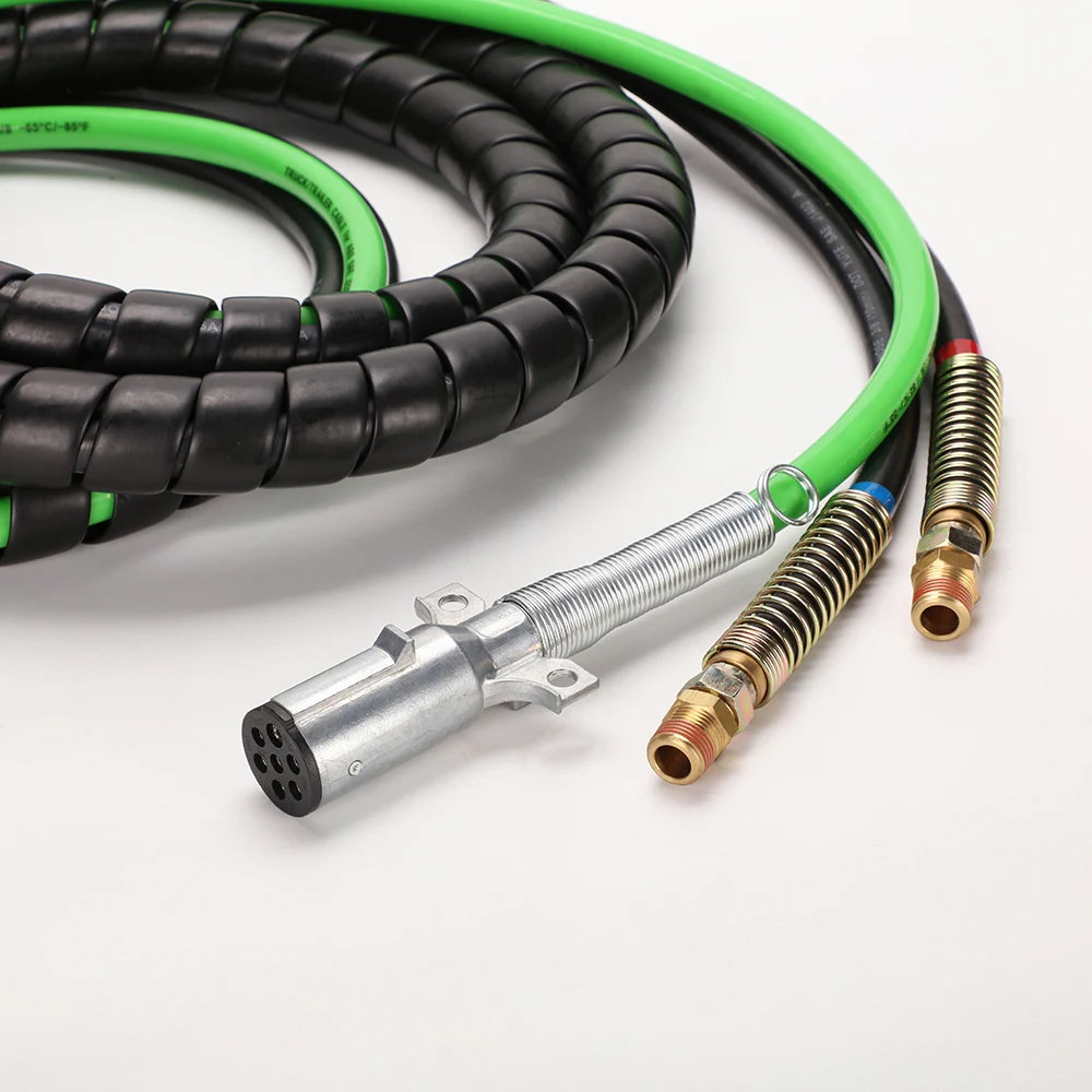 Yute 3 in 1 ABS Air And Power Cord Assembly  12FT With Aluminium Grips