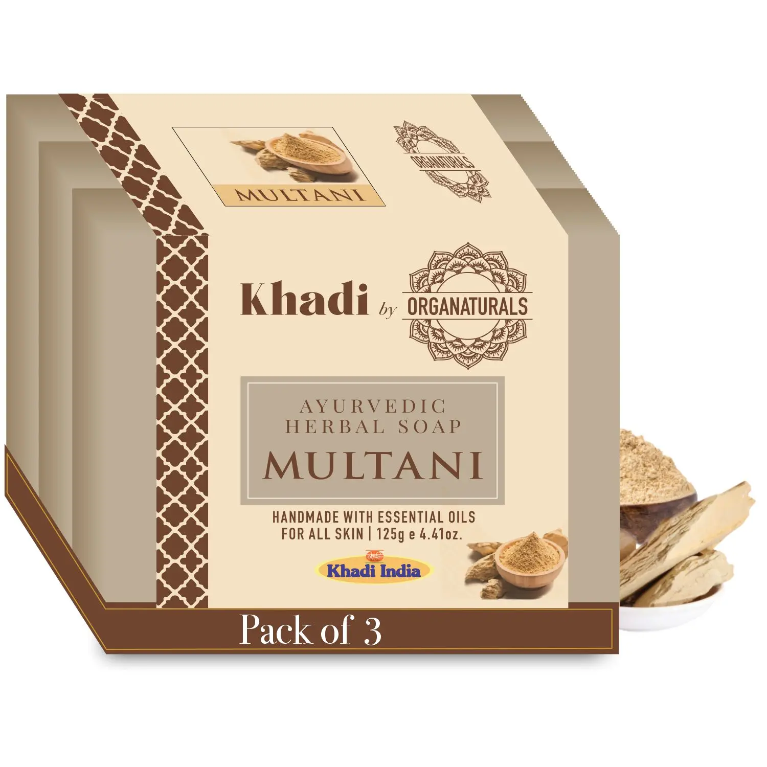 Ayurvedic Multani Handmade Soap Suitable for All Skin type - 125g