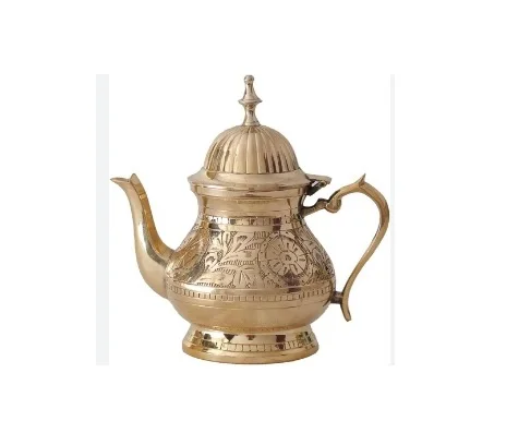 New Arrival Turkish Brass Hammered Teapot Indian Fancy Centerpiece Cheap Price Selling Handmade Fancy Brass Teapot Hammered