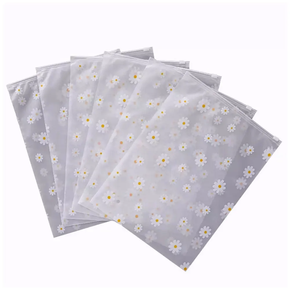Reusable Plastic Bags Clear Packaging Plastic Bags Frosted Zipper Plastic Bags For Clothing