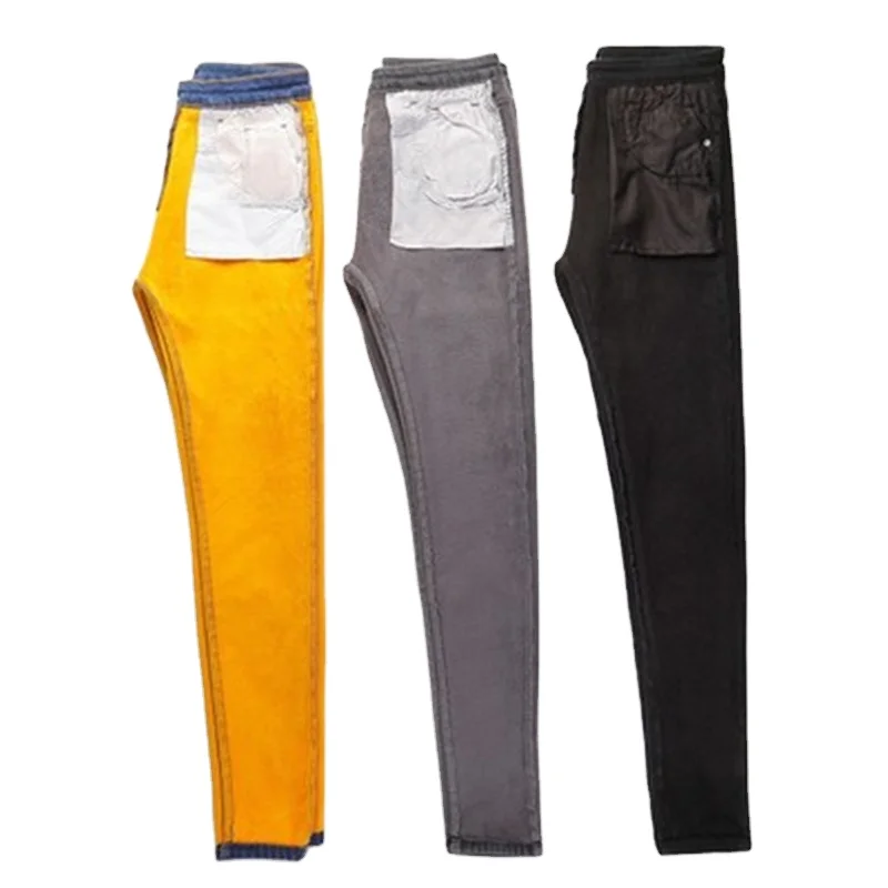 Women pant cotton/elastane denim Stretch Jeans High Waist Solid Color Trousers Women Pencil Pants Jeans Denim Pants