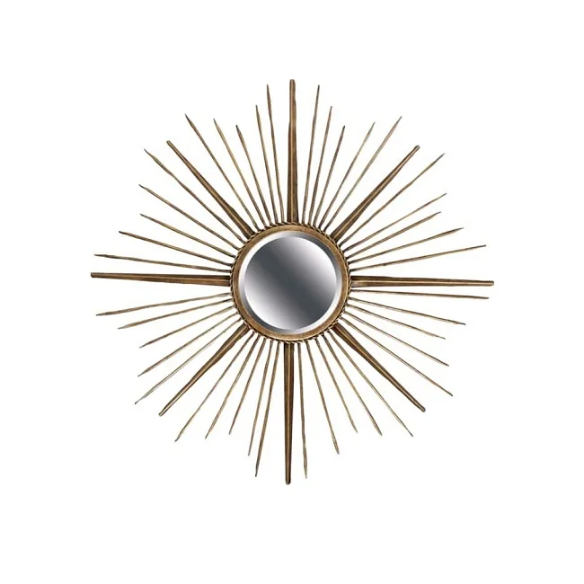 Decorative Wall Mirrors Sunburst Shape Hanging Art Ornament Home Decor for The Living Room Bathroom Bedroom and Entryway