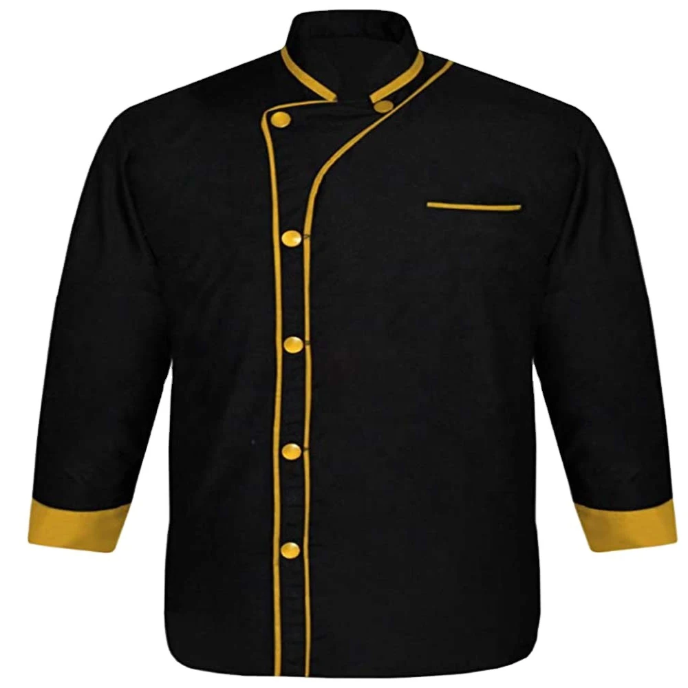 wholesale Breathable restaurant & bar Uniform cotton Knitted Fabric Chef Uniform long sleeve short chef apparel