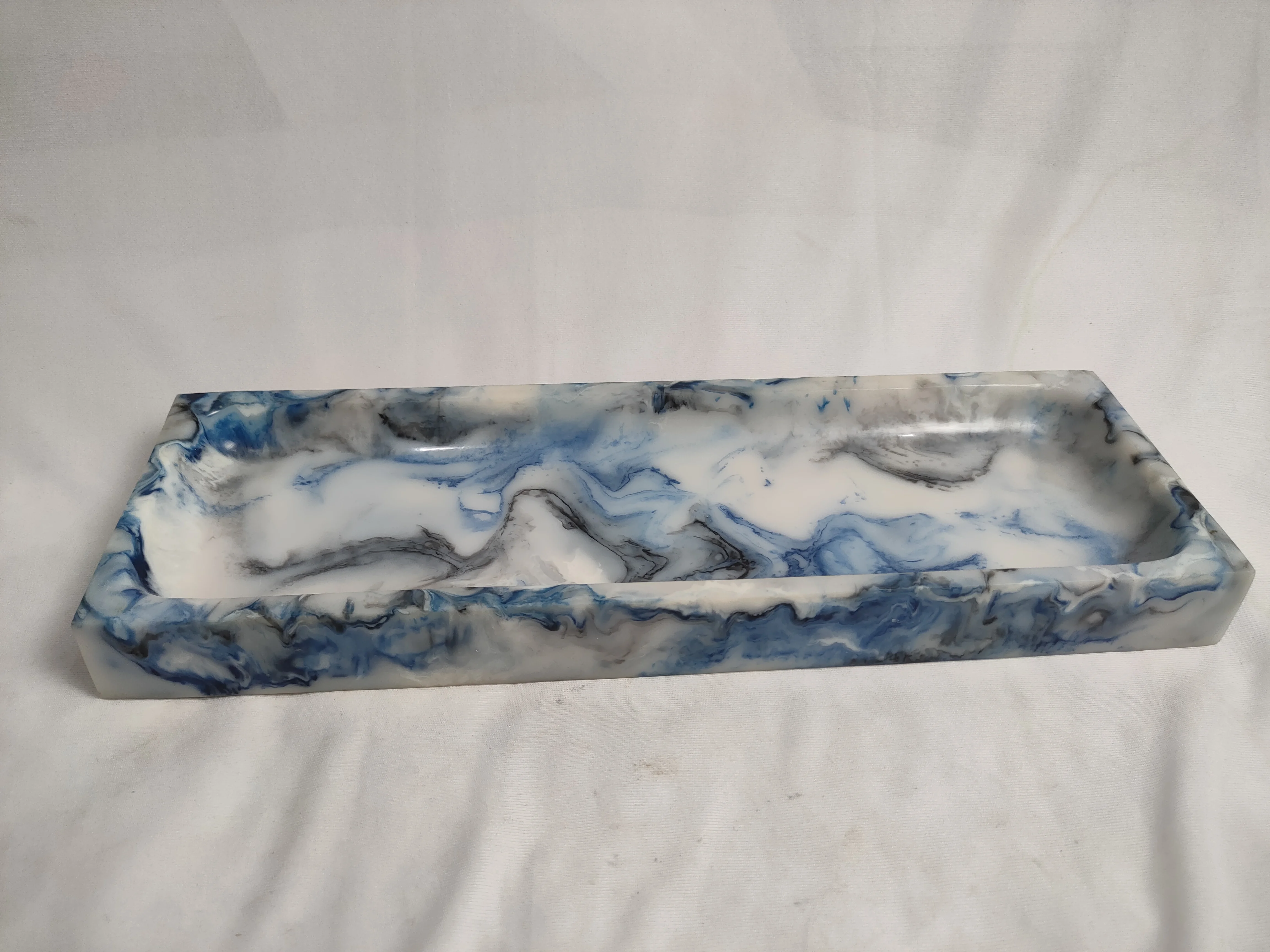 agate crafts magnesia crafts handmade resin serving tray with partitions available for sale