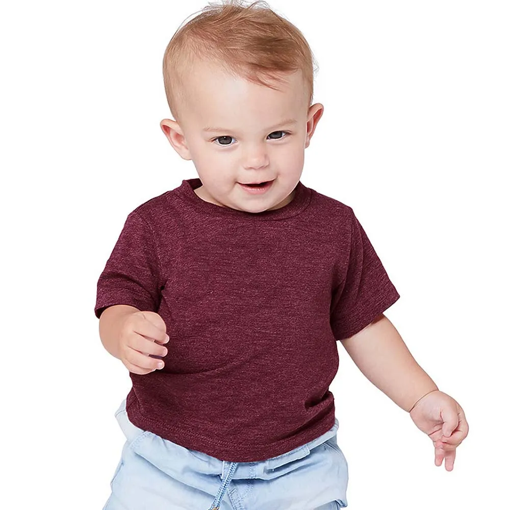 Bella + Canvas 3001T Toddler Jersey T Shirts Baby Crew Neck T-Shirt