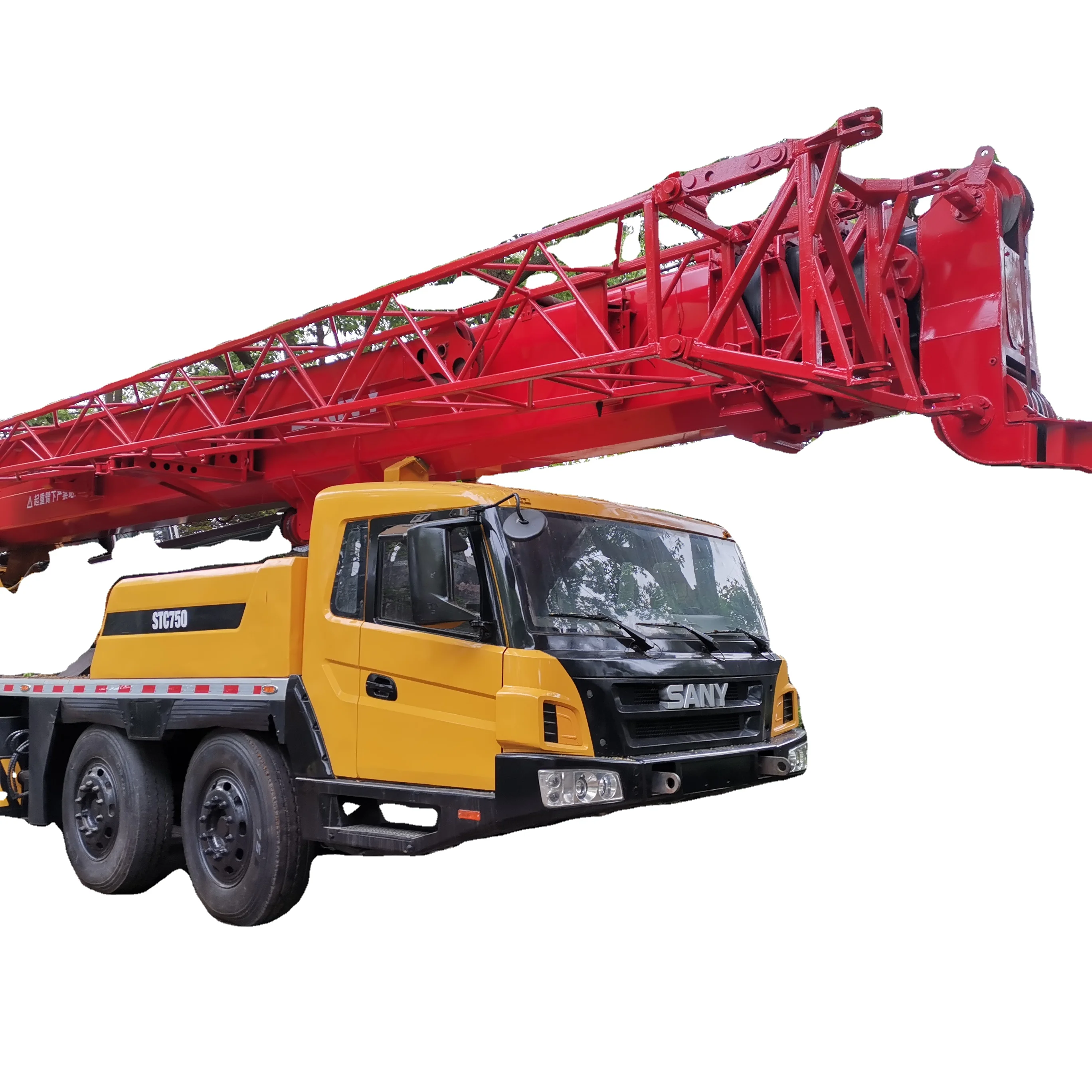 Кран Sany STC75C в хорошем состоянии используется со скидкой по цене на основные компоненты двигателя моторного насоса коробки передач PLC