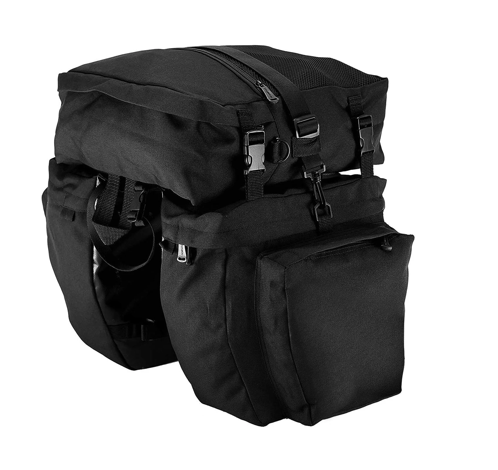 3 in 1 Rear Rack Carrier Trunk Bag Multifunction Bike Pannier Bag Bicycle Rack Trunks Rear Seat Carrier Pack with Rain Cover