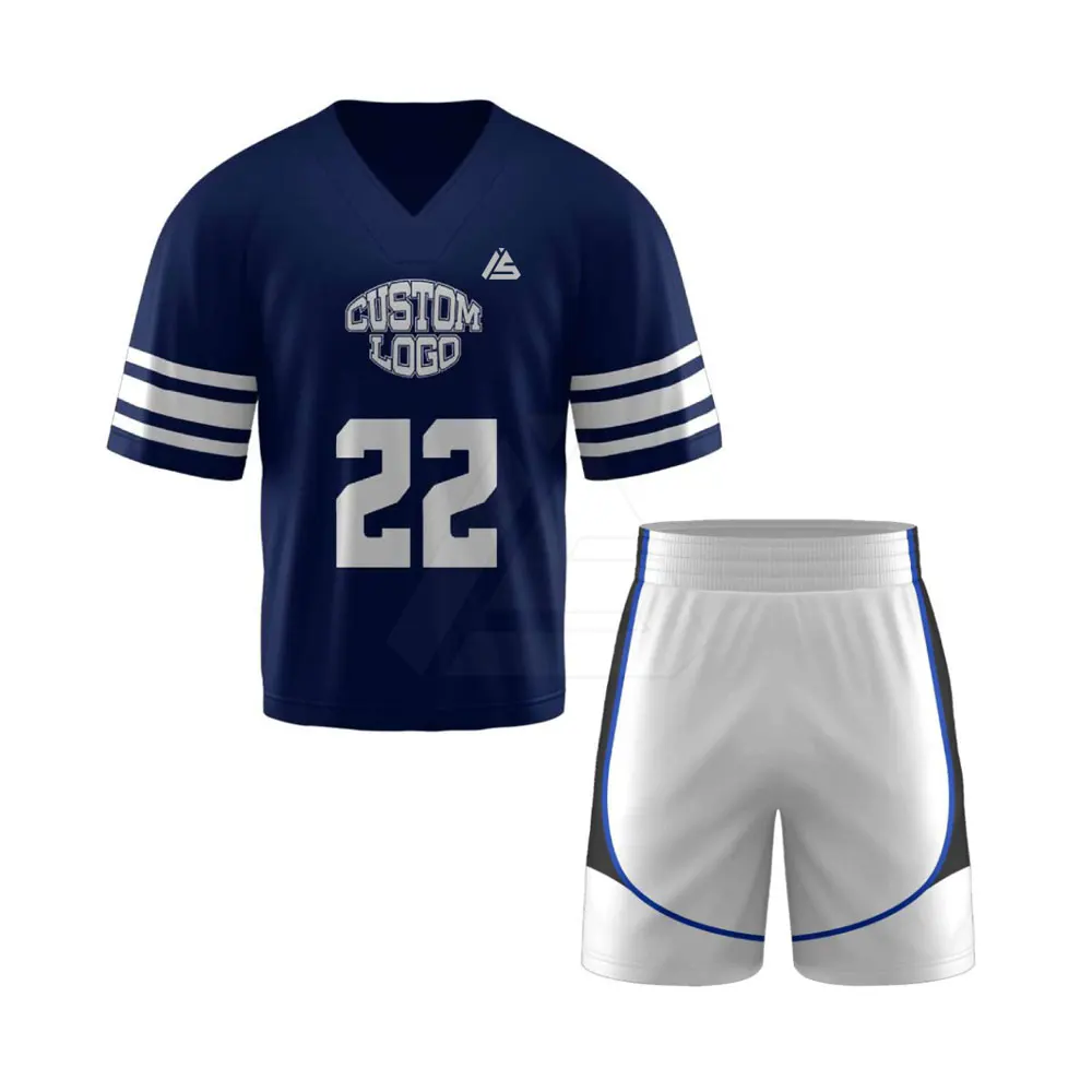 Hot Selling Sublimated Lacrosse Uniforms 100% Polyester Sportswear Lacrosse Jersey And Shorts Lacrosse Uniform