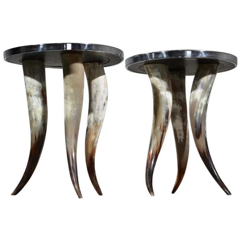 Ox Horn Made Coffee Table Stylish Furniture Buffalo Ox Horn Made Round Square Coffee Dinning Table Customize Size Cow Horn Table