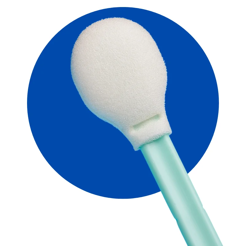 Miraclean Class 100 Cleanroom Polyester Cloth Head Swab Microfiber Cleanroom Polyester Foam Swabs