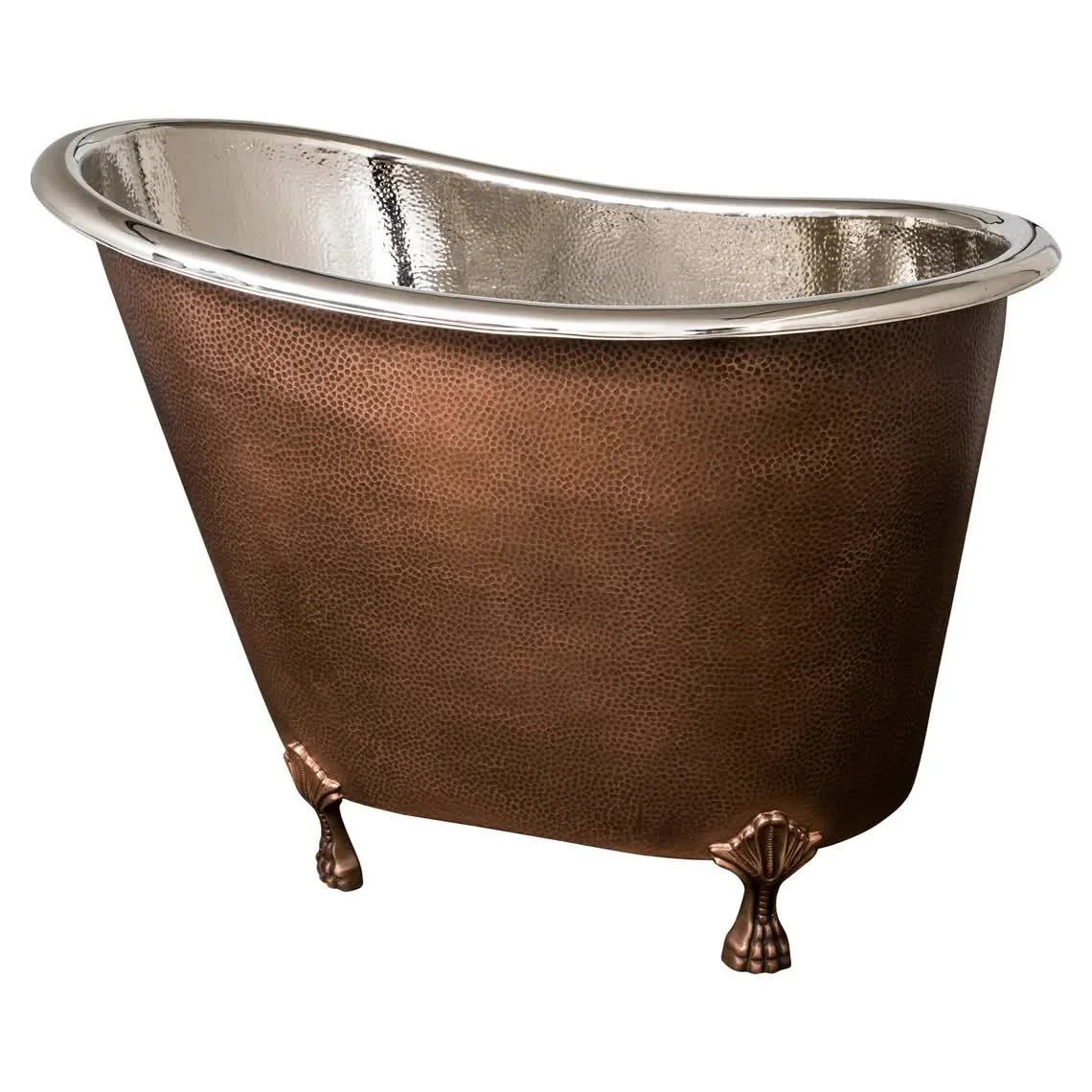 Handmade Copper Bath Tub Freestanding 2022 Premium Quality Good Selling Metal Copper Bath Tub on Pedestal Base for Hotels