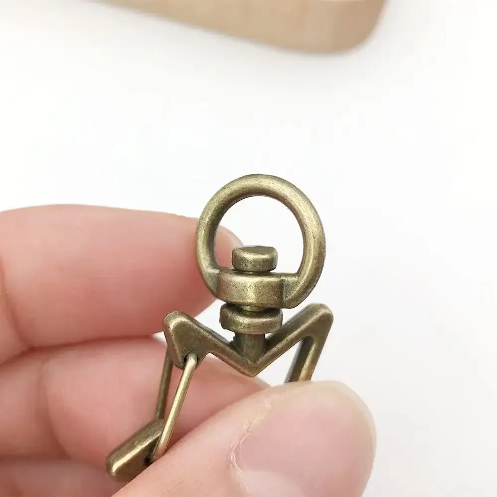 Factory Different Shape spring Keychain Custom Lobster Clasp Keychain Metal Snap Hook Clip Swivel key chains Accessory Keyring