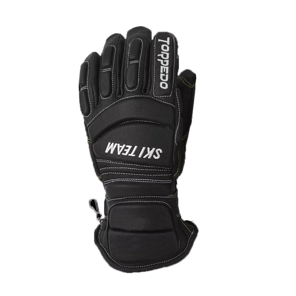 Newest Custom Made High Quality Ski Gloves Top Trending Brand Wholesale Lowest Price Ski Gloves Leather Ski Gloves