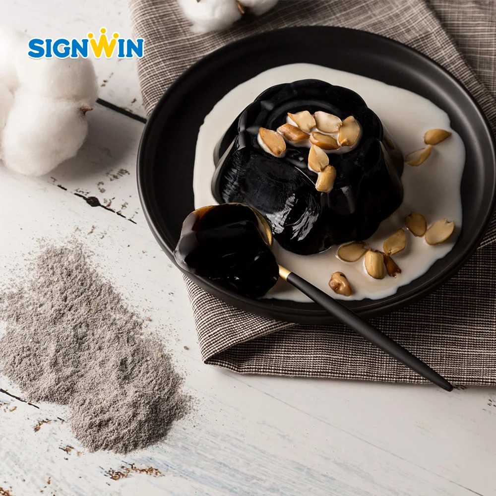 SIGNWIN-черный чай желе порошок