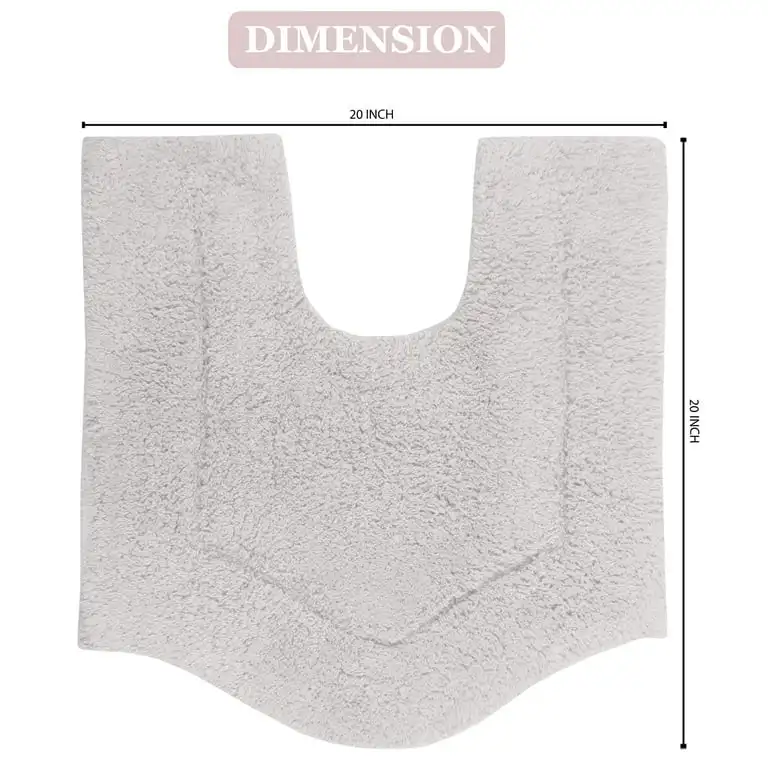 Mittal Export 100% Cotton Tufted Bath Rug Extra Soft and Absorbent Non-Slip Bathmat