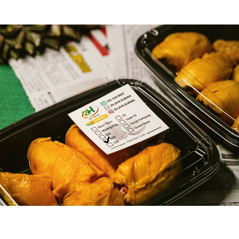 Hot Selling High Quality Fresh D101 Durian (Frozen Pulp) With Thick Meat Creamy and Cheerful Yellow Colour