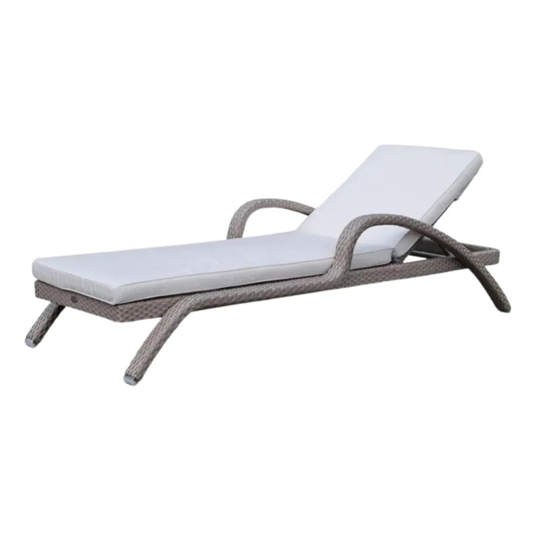 Good Price Sun Lounger Chair Aluminium Outdoor Furniture Waterproof Swimming Pool Beach Garden Sun Lounger Patio Balcony Outdoor
