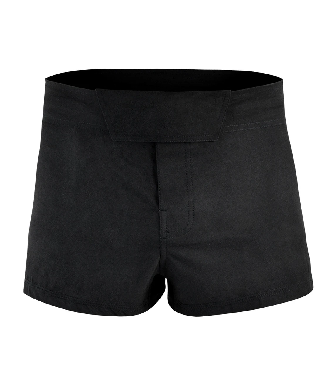 Block single pice 4 way stretchy fabric with slits soccer premium black mma shorts