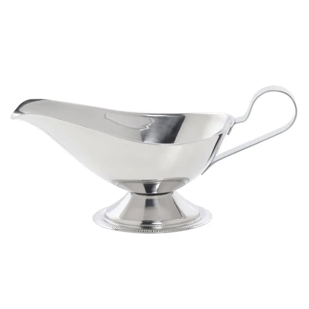 Stylish Design Personalized Metal Microwave Gravy Boat Wholesale Heated Gravy Boat Porcelain Milk Pitcher Coffee 2 in 1
