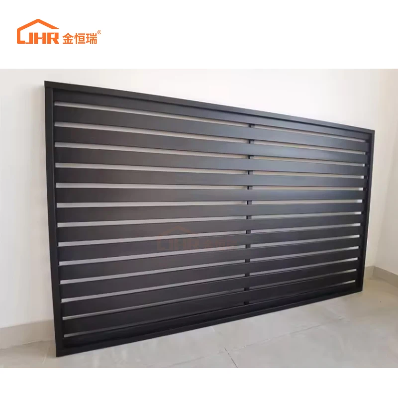 JHR High Quality Decorative Modern Garden Aluminum Security Privacy Fence Panels Outdoor