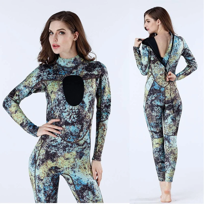 3mm Neoprene Wetsuit One-piece And Close Body Diving Suit For Men Scuba Dive Surfing Snorkeling Spearfishing Plus Size