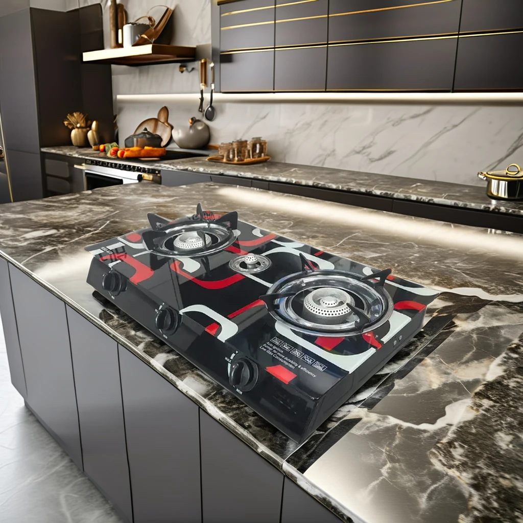 Factory Priced Desktop Cooktop 3 Burner Electric LPG Gas Stove Kitchen Table Top Electronic Ignition Cooker